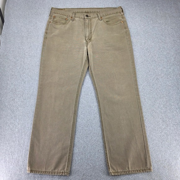 Levi Strauss & Co 514 Jeans Men's 38 X 30 Khaki Beige Straight Fit Durable Denim - Picture 3 of 14